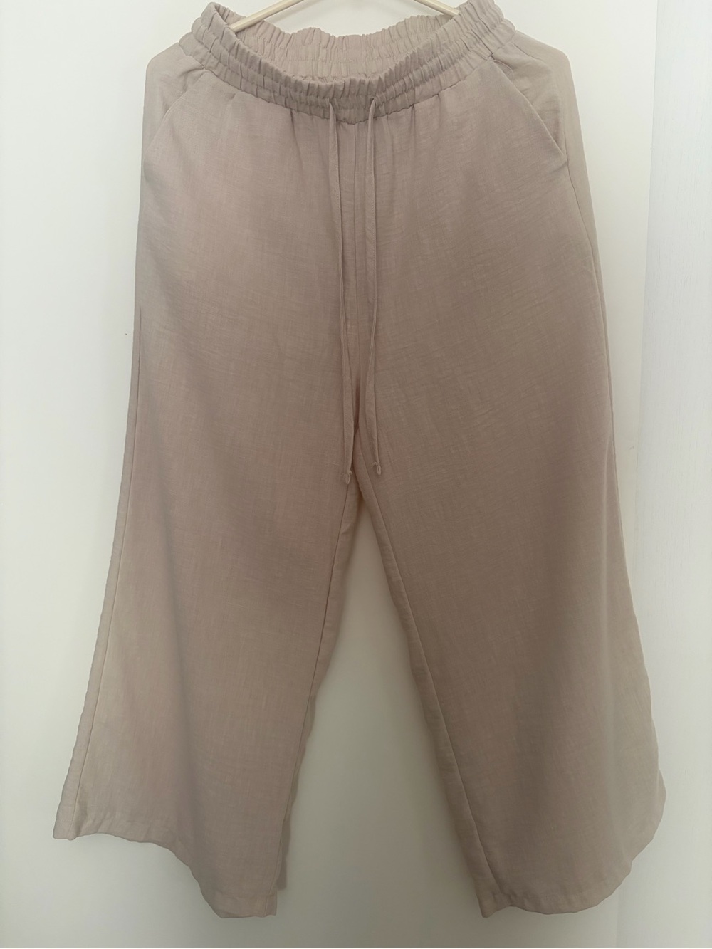 Zenana Outfitters Soft Drawstring Waist Pants — Light Mauve
